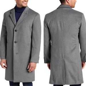 MICHAEL Michael Kors Wool Cashmere Blend Top Coat Peacoat Size 42S Gray